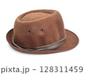 Vintage hat isolated on white background 128311459