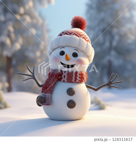 Snowman for Christmas and New Year decorations Snowman for Christmas and New Year decorations 128311617