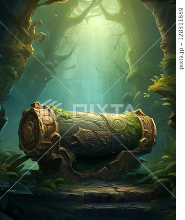 Digital Painting Mysterious Forest Digital Painting Mysterious Forest 128311689