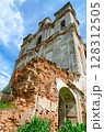 Fragment of abandoned Dominican Church of St. Anthony in agrotown of Knyazhitsy, Mogilev Region, Belarus 128312505