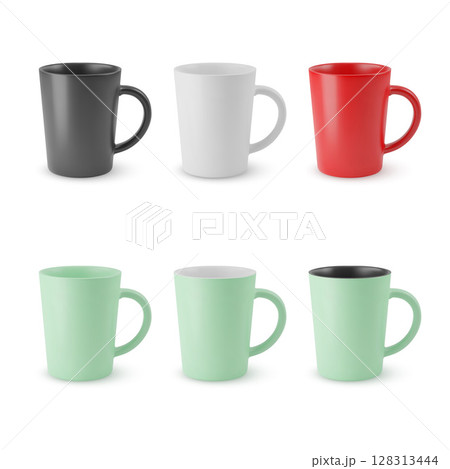 Set of Empty Cups 128313444