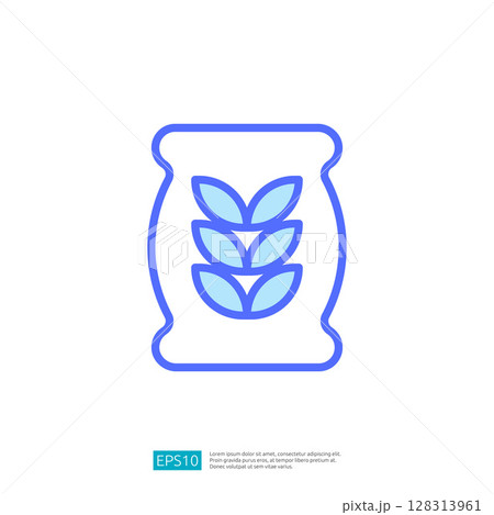 Wheat Grain Icon Representing Agriculture and Farming Practices Focused on Growth and Sustainability in Rural Landscapes Wheat Grain Icon Representing Agriculture and Farming Practices Focused on Growth and Sustainability in Rural Landscapes 128313961