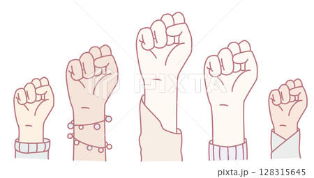 Diverse Empowerment An Inspiring Illustrated Representation of Community Unity and Activism 128315645
