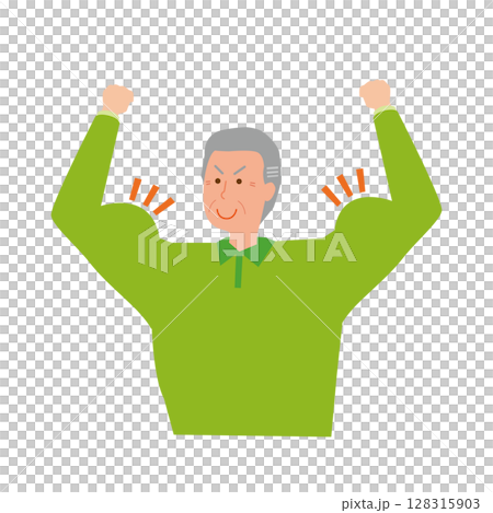 元気な高齢男性 128315903