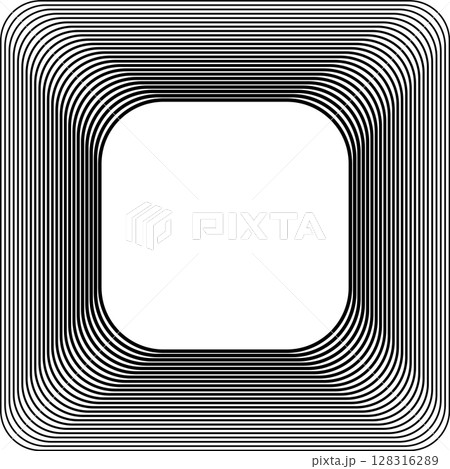 Squares rounded line gradient. Technology geometric Squares rounded line gradient. Technology geometric 128316289