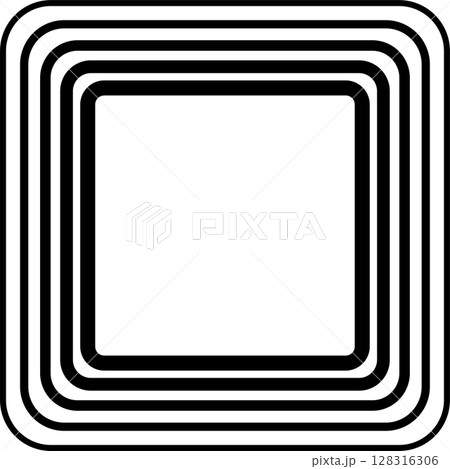 Squares rounded line gradient. Technology geometric 128316306