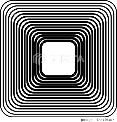 Squares rounded line gradient. Technology geometric 128316307