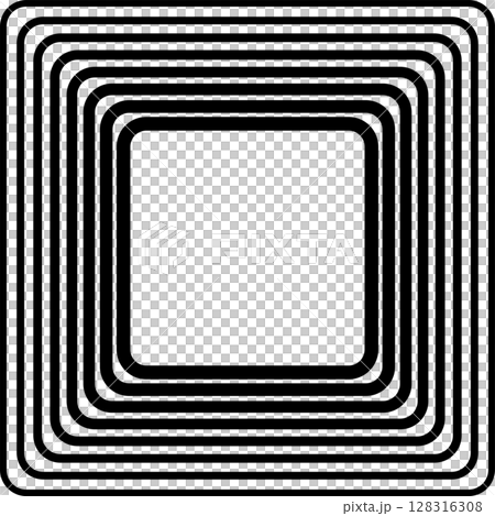 Squares rounded line gradient. Technology geometric 128316308