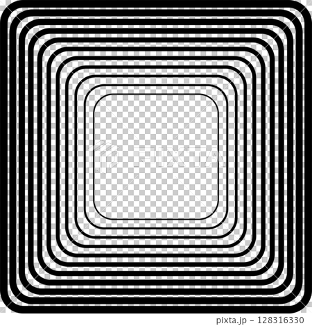 Squares rounded line gradient. Technology geometric 128316330