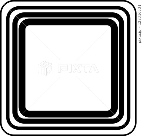 Squares rounded line gradient. Technology geometric 128316331
