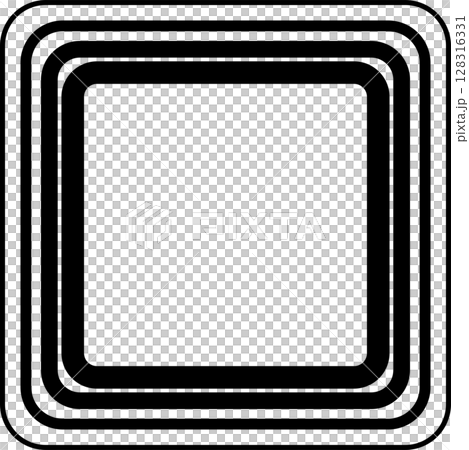 Squares rounded line gradient. Technology geometric 128316331