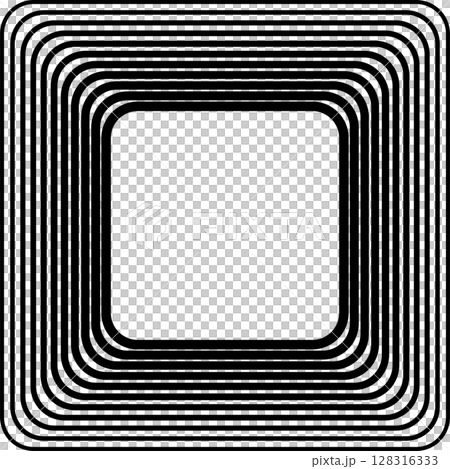 Squares rounded line gradient. Technology geometric Squares rounded line gradient. Technology geometric 128316333