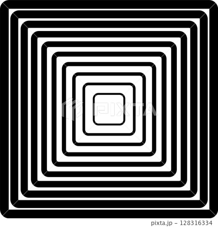 Squares rounded line gradient. Technology geometric Squares rounded line gradient. Technology geometric 128316334