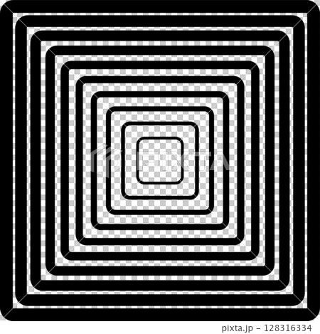 Squares rounded line gradient. Technology geometric 128316334
