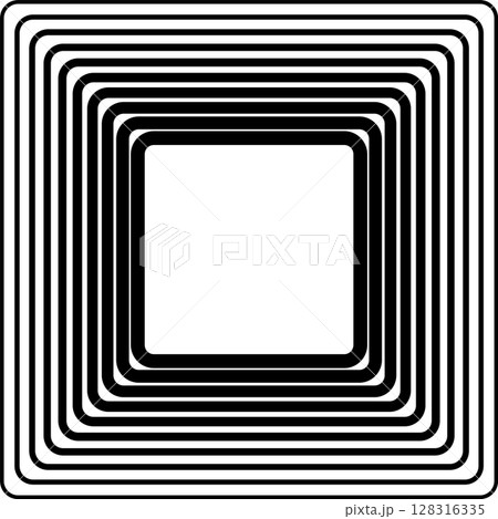 Squares rounded line gradient. Technology geometric Squares rounded line gradient. Technology geometric 128316335