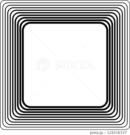 Squares rounded line gradient. Technology geometric Squares rounded line gradient. Technology geometric 128316337