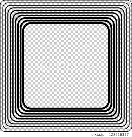 Squares rounded line gradient. Technology geometric Squares rounded line gradient. Technology geometric 128316337