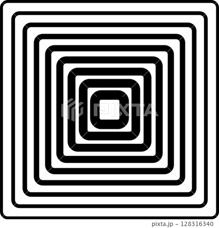 Squares rounded line gradient. Technology geometric 128316340