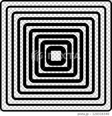 Squares rounded line gradient. Technology geometric 128316340