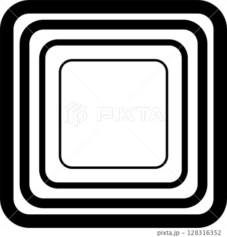 Squares rounded line gradient. Technology...のイラスト素材 [128316352] - PIXTA