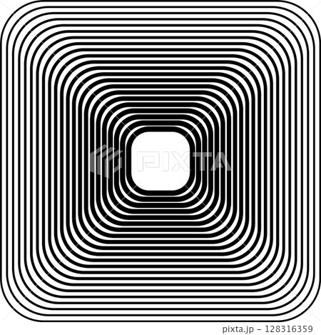 Squares rounded line gradient. Technology...のイラスト素材 [128316359] - PIXTA