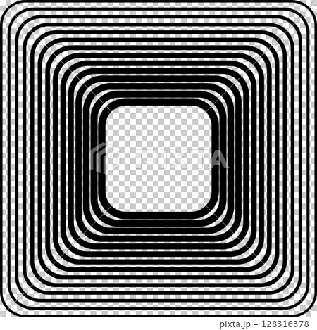 Squares rounded line gradient. Technology geometric 128316378
