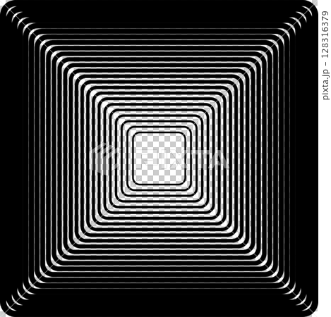 Squares rounded line gradient. Technology geometric 128316379