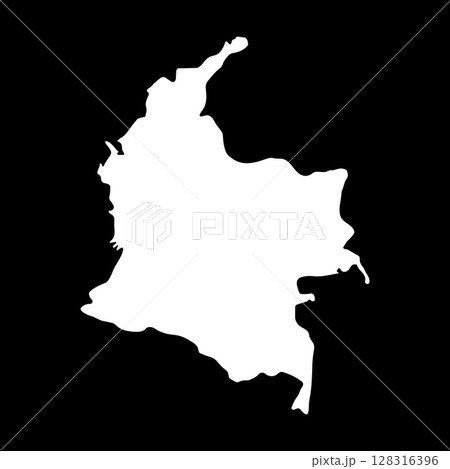 icon map of Colombia 128316396