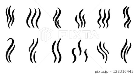 Doodle sketch style of smoke symbol drawn illustration for concept design. Doodle sketch style of smoke symbol drawn illustration for concept design. 128316443
