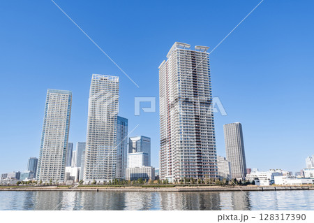東京都中央区晴海 快晴の晴海の超高層マンション郡(タワーマンション) 東京都中央区晴海 快晴の晴海の超高層マンション郡(タワーマンション) 128317390