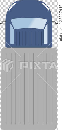 トラックを上から見たイラスト 128317959