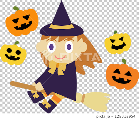 ハロウィン魔法使い 128318954