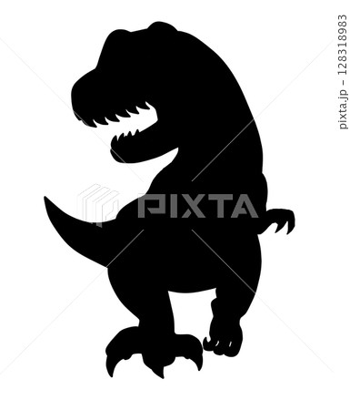 ティラノサウルスのシルエット ティラノサウルスのシルエット 128318983