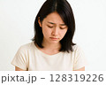 孤独や不安を抱える若い女性 128319226