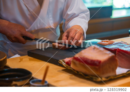 【#料亭】板前の手元 【#料亭】板前の手元 128319902