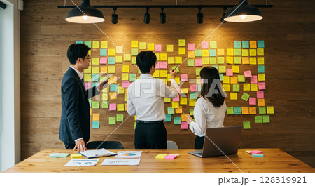 ビジネスシーンのワークショップ風景 128319921
