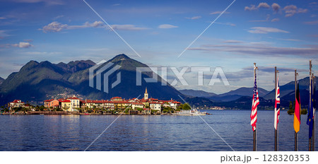 Borromean islands, lake maggiore, Stresa, italy 128320353