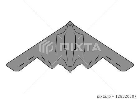 silhouette of modern bomber plane concept vector illustration isolated on white background silhouette of modern bomber plane concept vector illustration isolated on white background 128320507