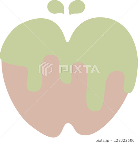 happy halloween holiday festival with poision apple, flat png icon cartoon character transparent element design 128322506