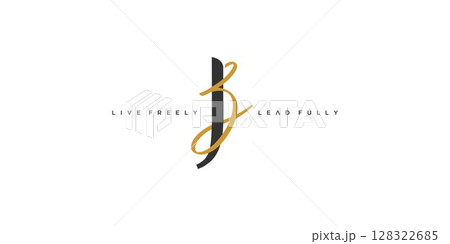 Luxurious and modern JB logo design 128322685