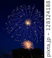 Colourful fireworks exploding in the night sky. 128324188