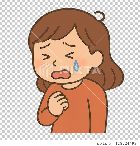 一個哭泣的女人的插圖 128324495