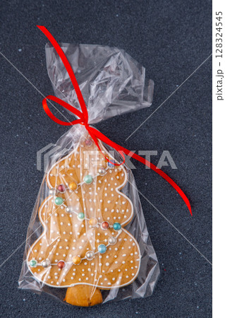Decorative Gingerbread Cookies in Gift Packaging 128324545