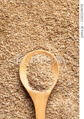 Wheat bran fiber, instant bran ground 128324639