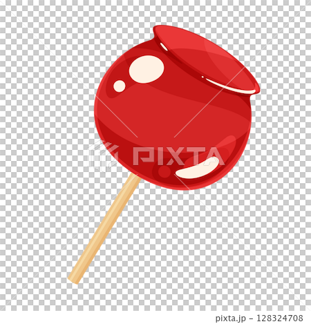 Illustration of a shiny candy apple Illustration of a shiny candy apple 128324708