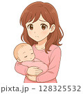 育児に悩むママのイラスト 128325532