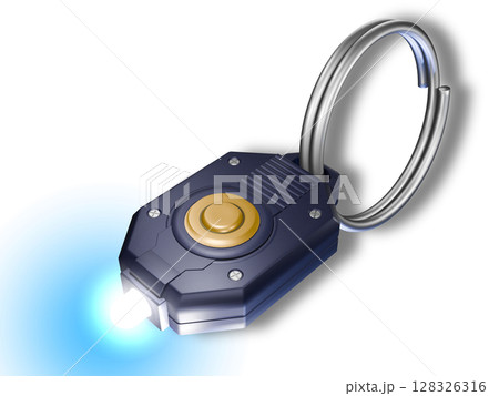 ミニライト キーライト 懐中電灯 LEDライト Mini flash light 白バック ミニライト キーライト 懐中電灯 LEDライト Mini flash light 白バック 128326316