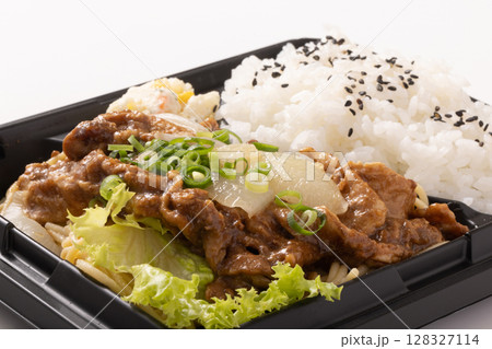 豚 生姜焼き弁当 豚 生姜焼き弁当 128327114