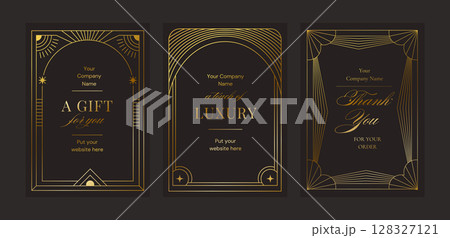 Golden Frame Art Deco Luxury Set Geometric Card Border Gold Banner Element Line Modern Vector Elegant Vintage Boho Art Nouveau Golden Frame Art Deco Luxury Set Geometric Card Border Gold Banner Element Line Modern Vector Elegant Vintage Boho Art Nouveau 128327121