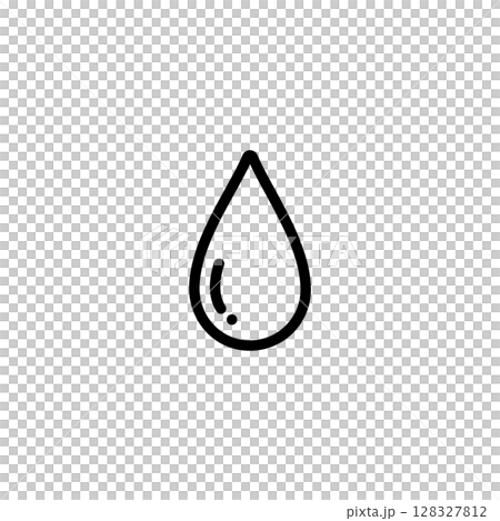 シンプルなしずくのアイコン 128327812